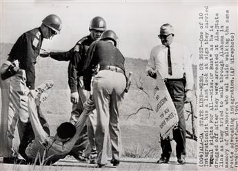 (CIVIL RIGHTS) A large collection of approximately 113 press and wire photographs relating to the Civil Rights movement in America.